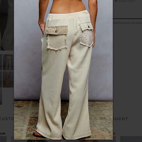 POL “ Jess “ POL Thermal and Camo Printed Contrast Pants 29 - Picture 3 of 4